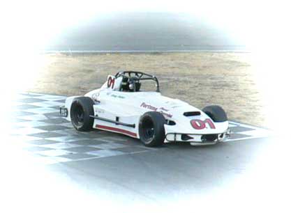 Doug Pulver, winner of the inaugural event at Altamont Raceway Park in California.